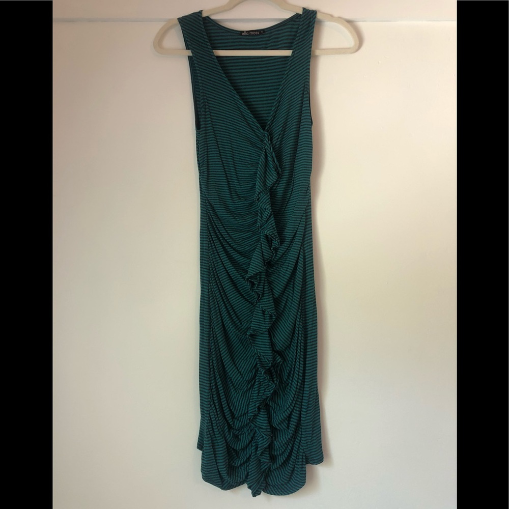 Ella Moss stripe ruffle dress